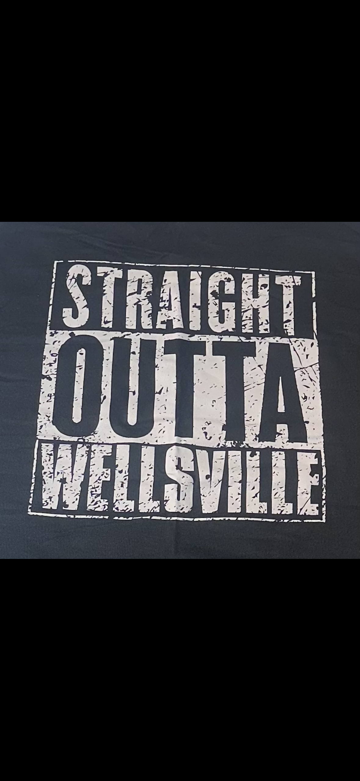 LmB “Straight Outta Wellsville” - Tee - Blk