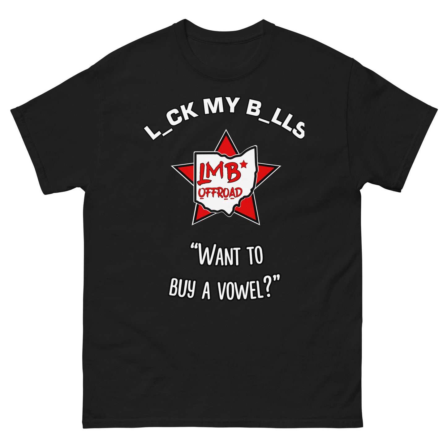 LmB “buy a vowel” Men's classic tee