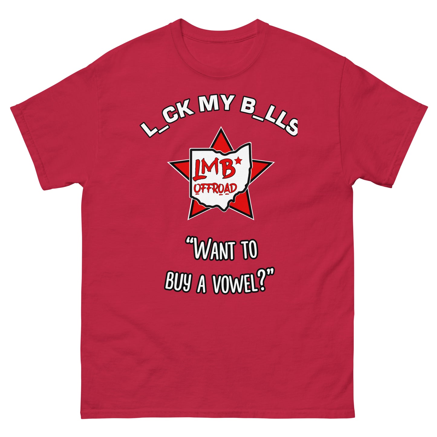 LmB “buy a vowel” Men's classic tee