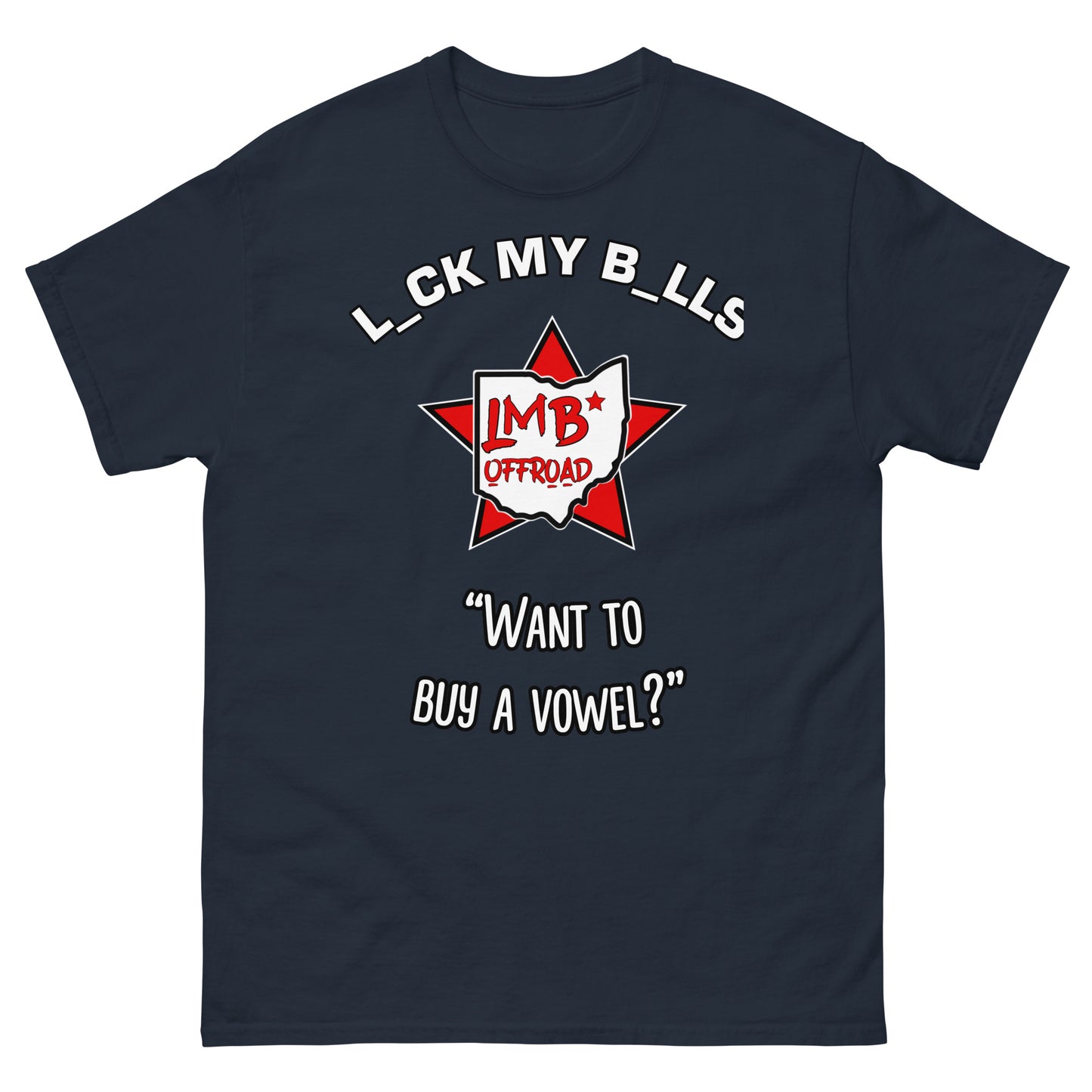 LmB “buy a vowel” Men's classic tee