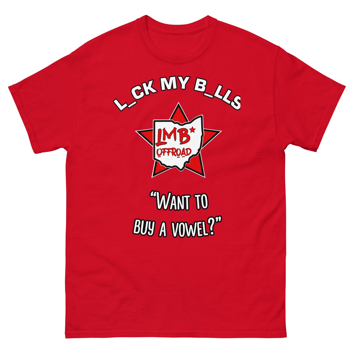 LmB “buy a vowel” Men's classic tee