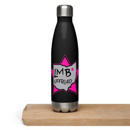 LmB logo Pink Stainless steel water bottle