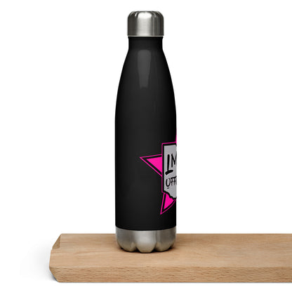 LmB logo Pink Stainless steel water bottle