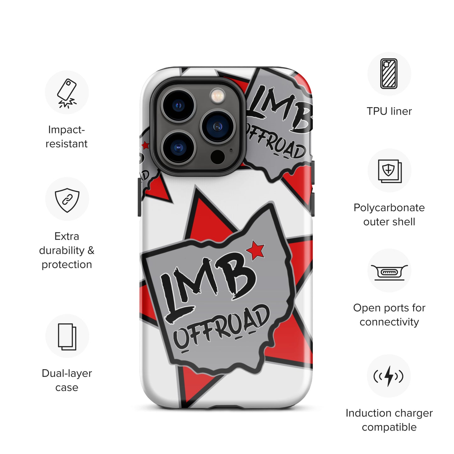 LmB Offroad logo Tough Case for iPhone®