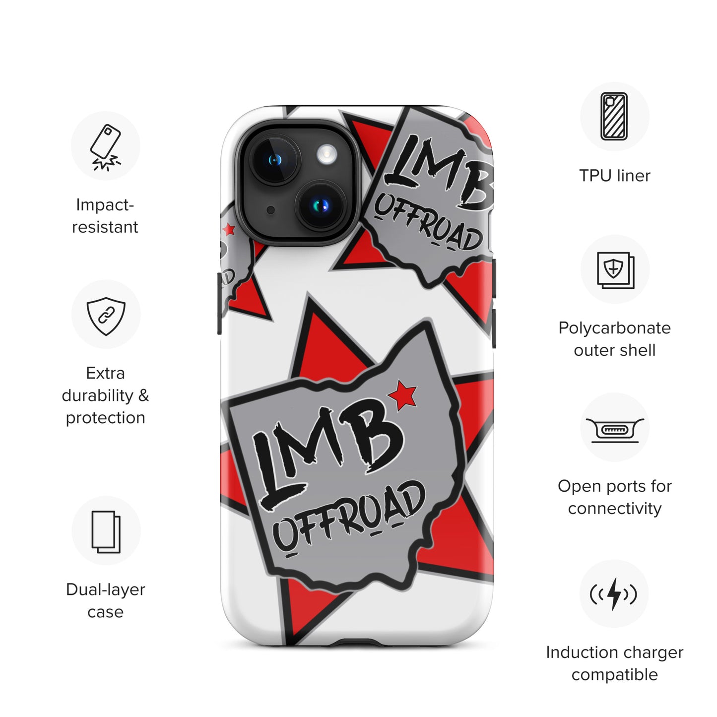 LmB Offroad logo Tough Case for iPhone®