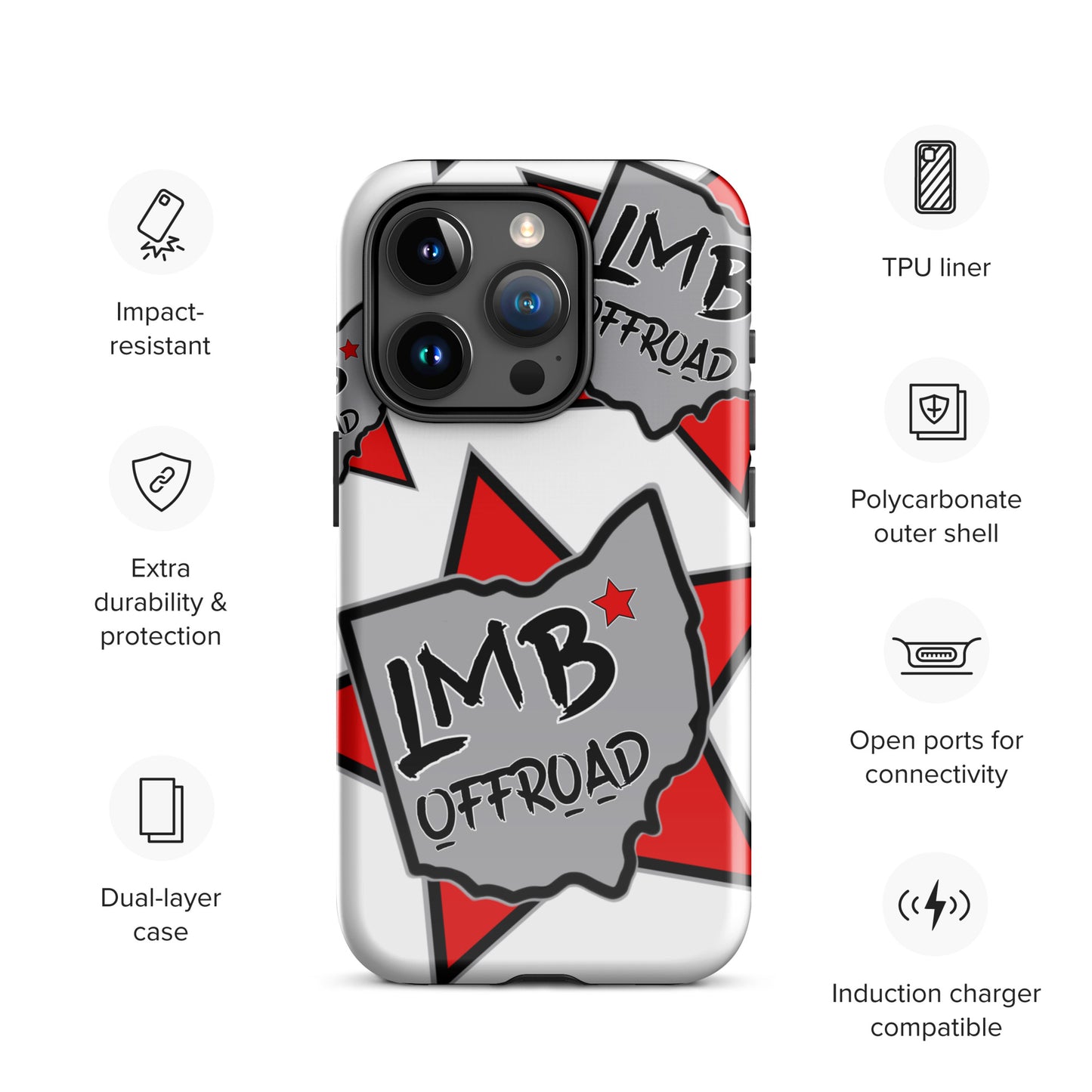 LmB Offroad logo Tough Case for iPhone®