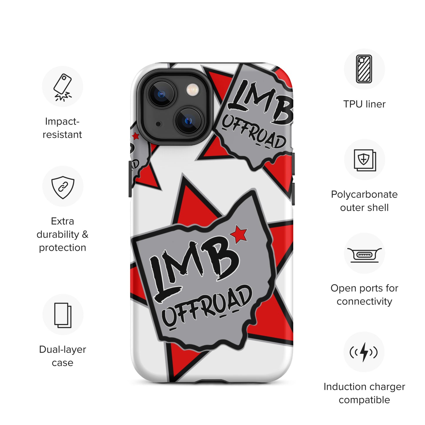 LmB Offroad logo Tough Case for iPhone®