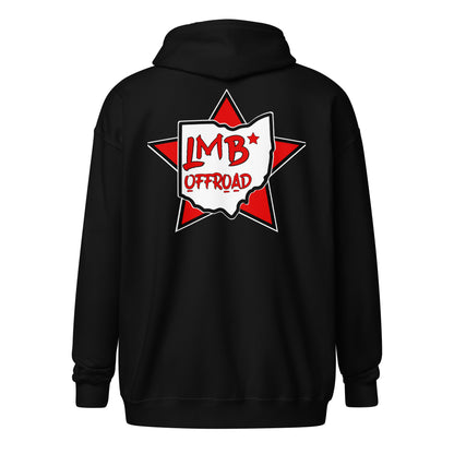 “LmB logo” zip hoodie